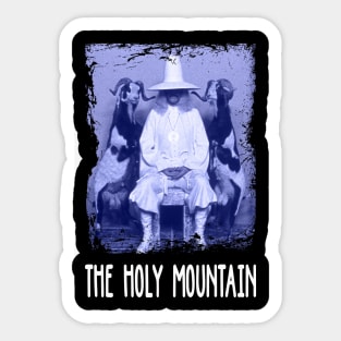 Alejandro's Surreal Tribute The Mountain Retro Tee Sticker